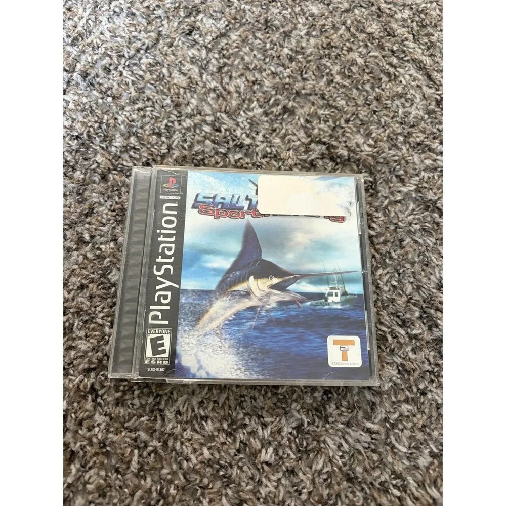 Saltwater Sport Fishing - PS1 Playstation Game Complete with Manual Black Label
